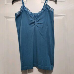Attention Plus Lace Trim Cami Tank Top size 1X